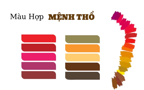 Những màu sắc thuộc hành thổ